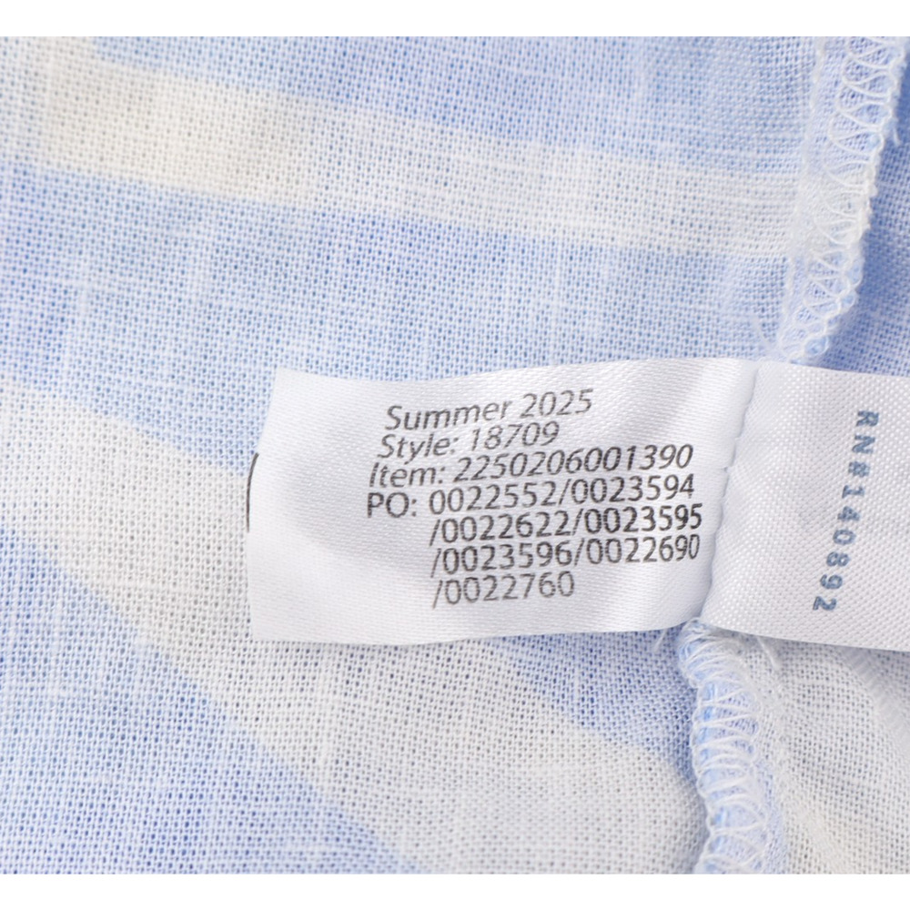 Marine Layer Sz M Selene Maxi Smocked Dress Blue Azul Mosaic Resortwear Cruise - Picture 8 of 9